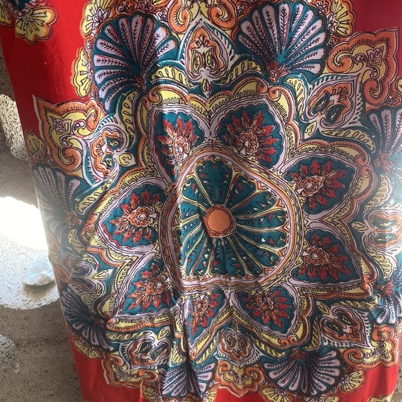 Angie paisley long top. Size M - Picture 5 of 7